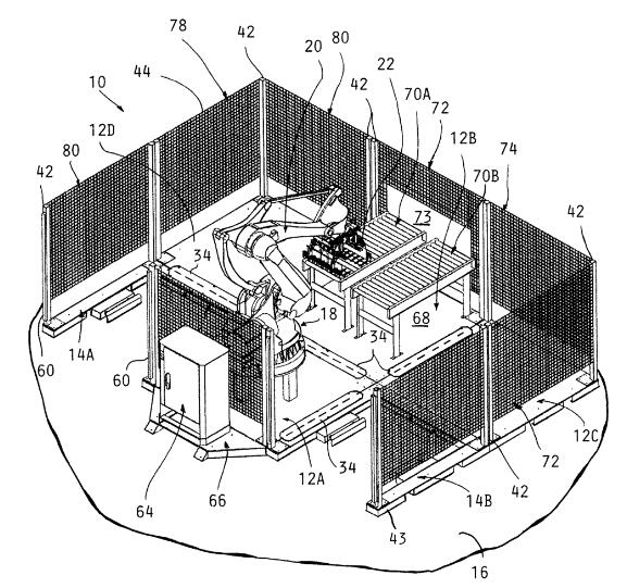 机器人码垛机单元和构造方法